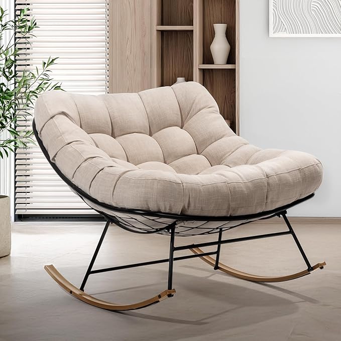 Indoor/Outdoor Metal Patio Rocking Chair