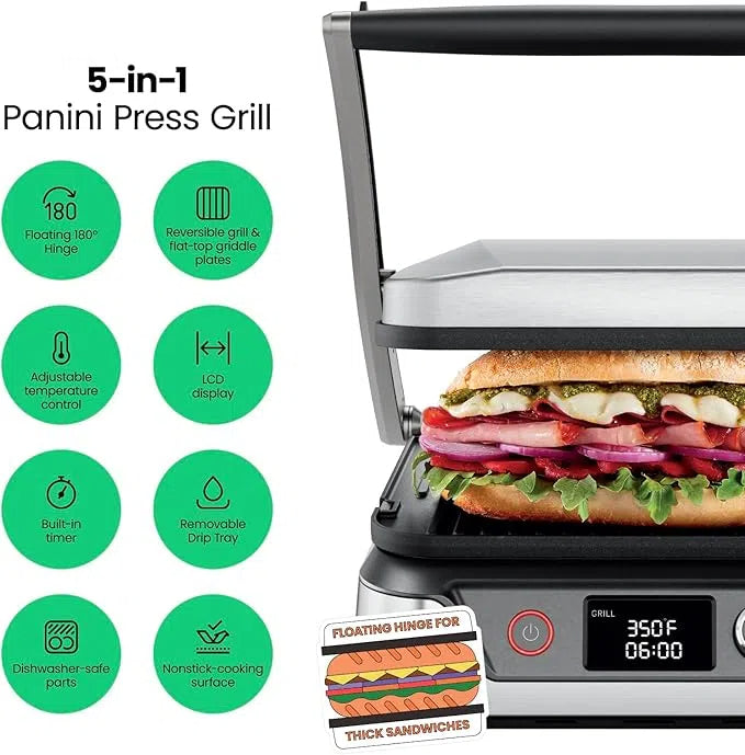 5-in-1 Five-in-one reversible plate cake press