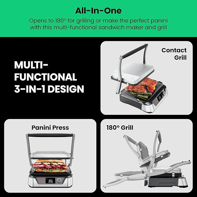 5-in-1 Five-in-one reversible plate cake press