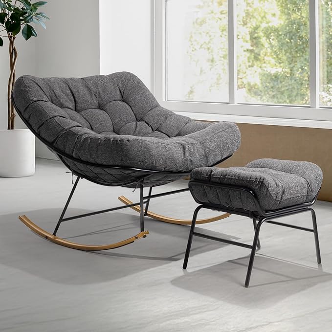 Indoor/Outdoor Metal Patio Rocking Chair