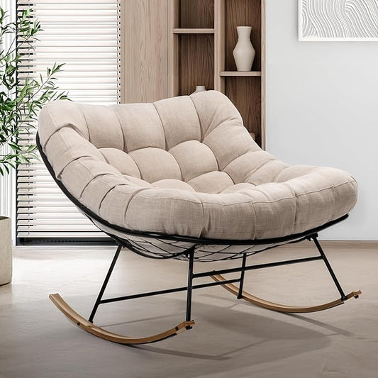 Indoor/Outdoor Metal Patio Rocking Chair